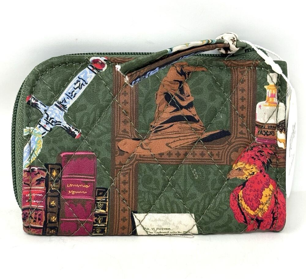 Vera Bradley Harry Potter Hogwarts Library Zip Card ID Pouch Case 2025 *EXACT